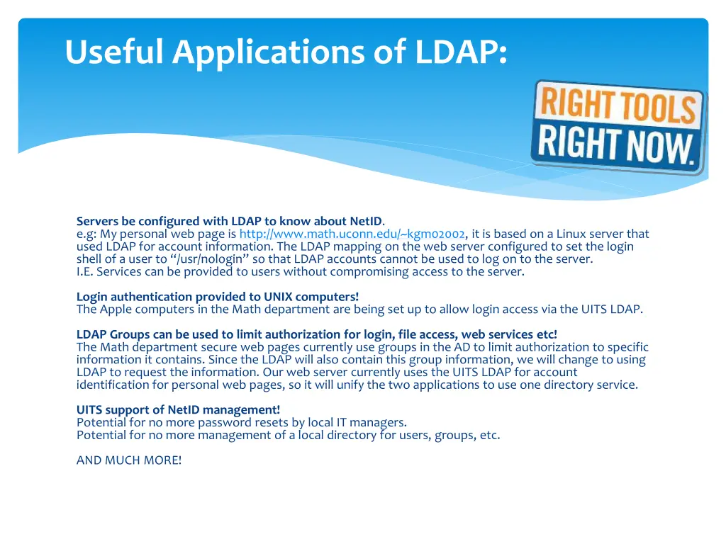 useful applications of ldap