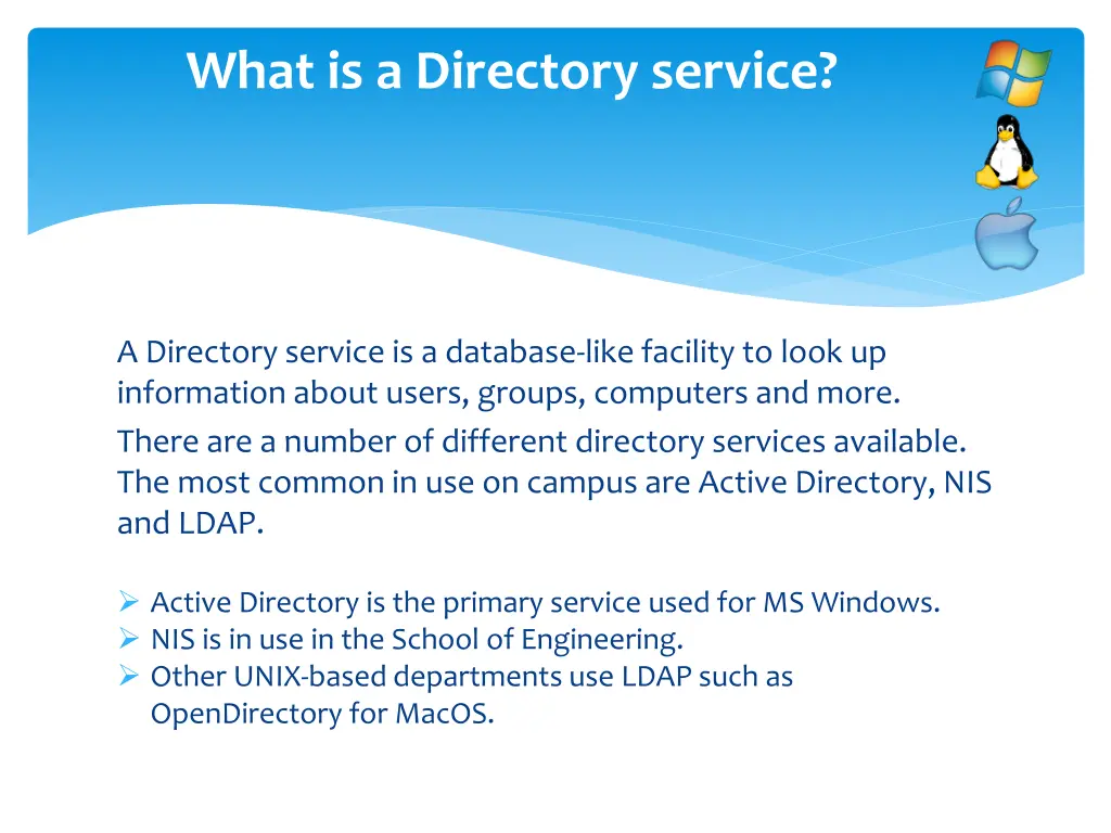 what is a directory service
