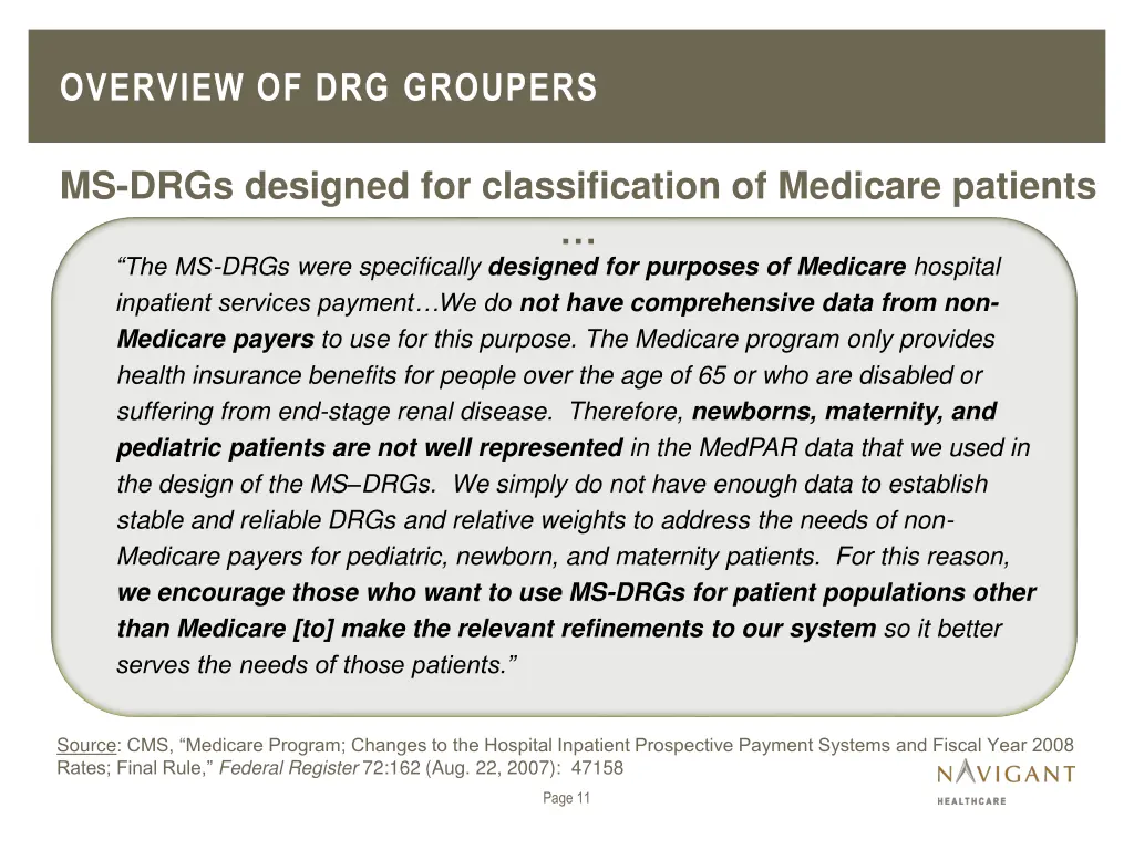 overview of drg groupers 4