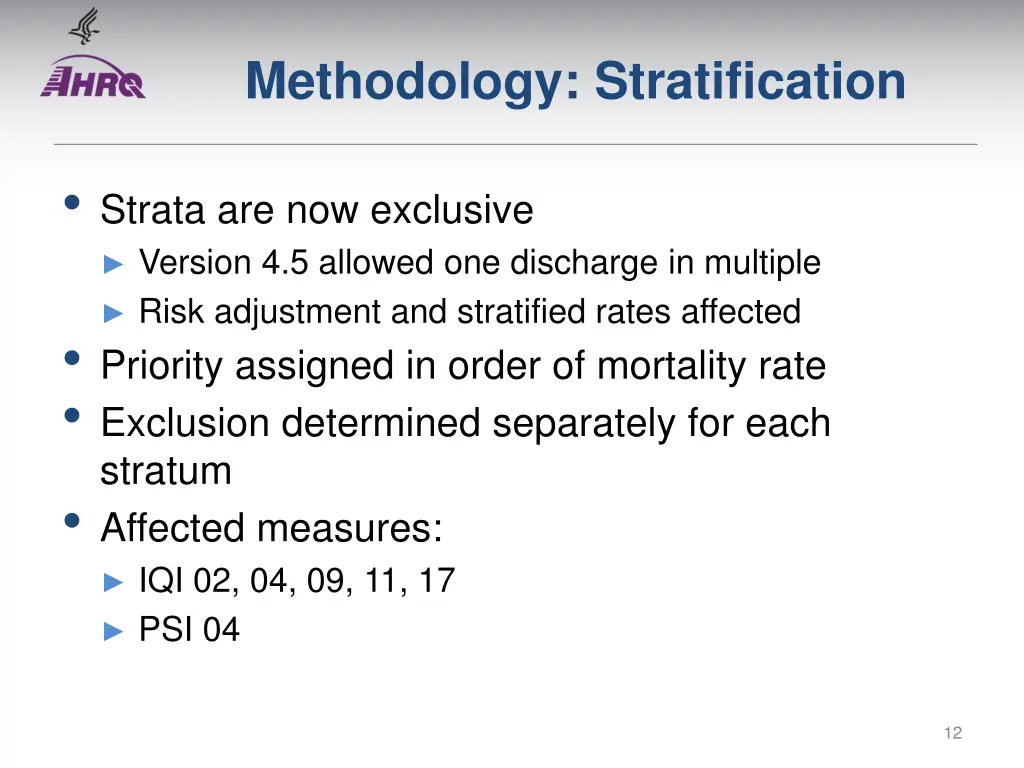 methodology stratification