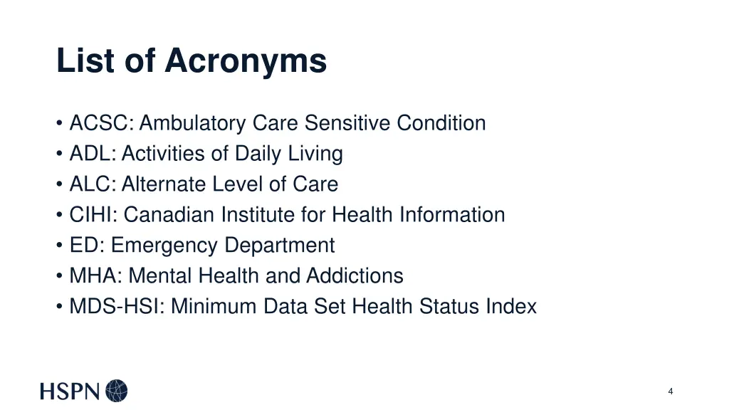list of acronyms