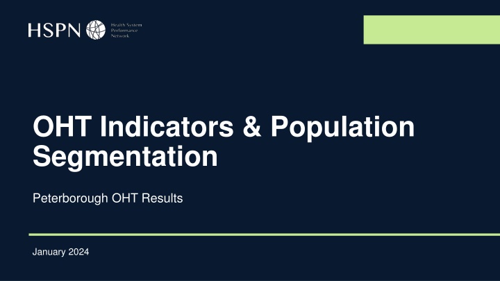 oht indicators population segmentation