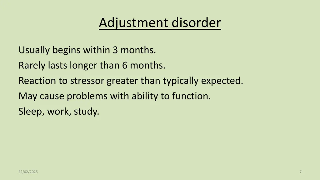adjustment disorder 1