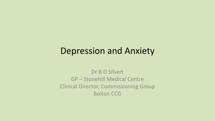 depression and anxiety