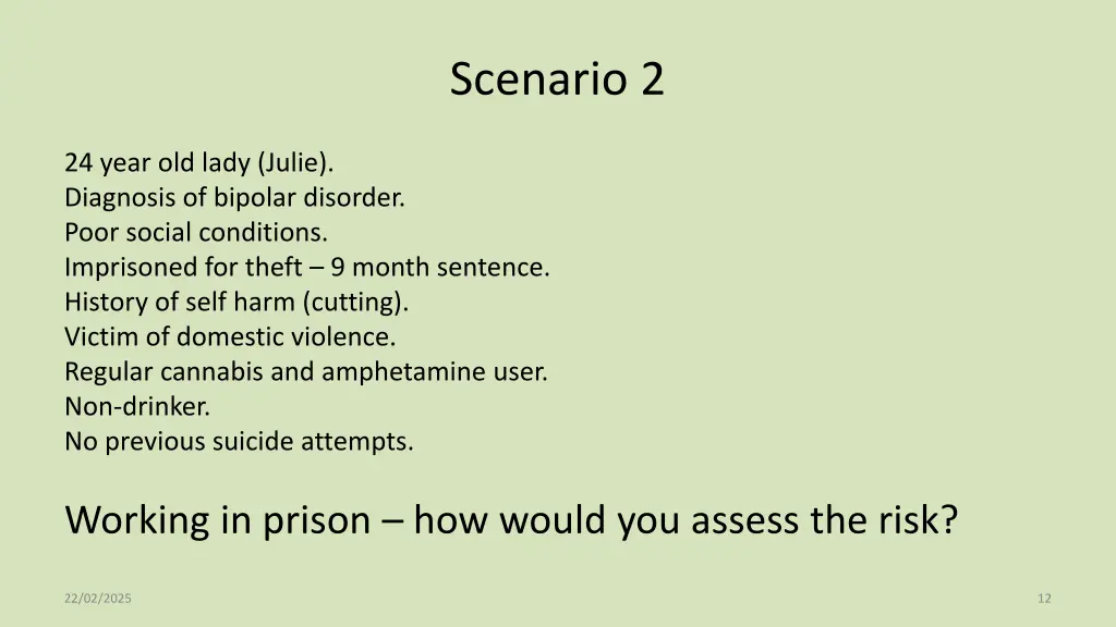 scenario 2