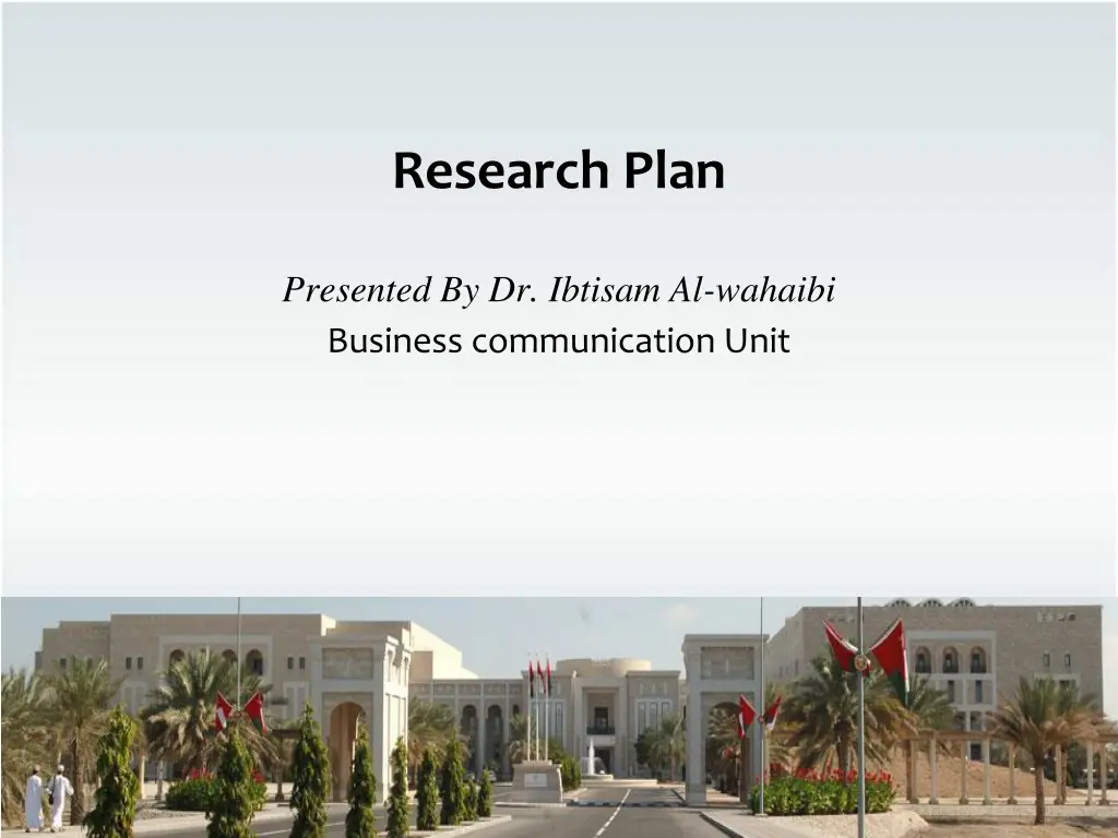 research plan