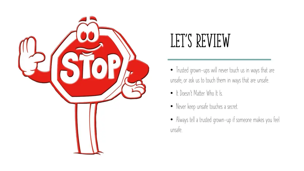 let s review