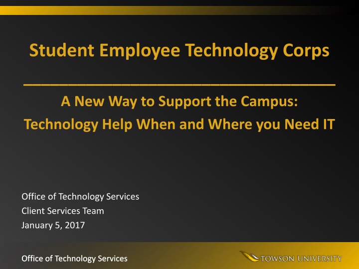 student employee technology corps