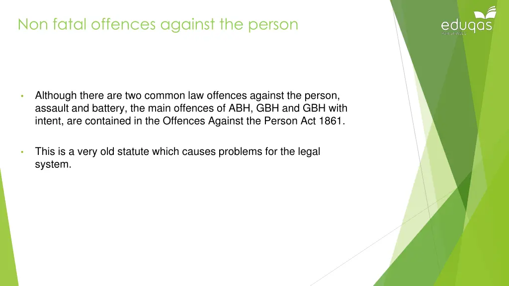 non fatal offences against the person 1