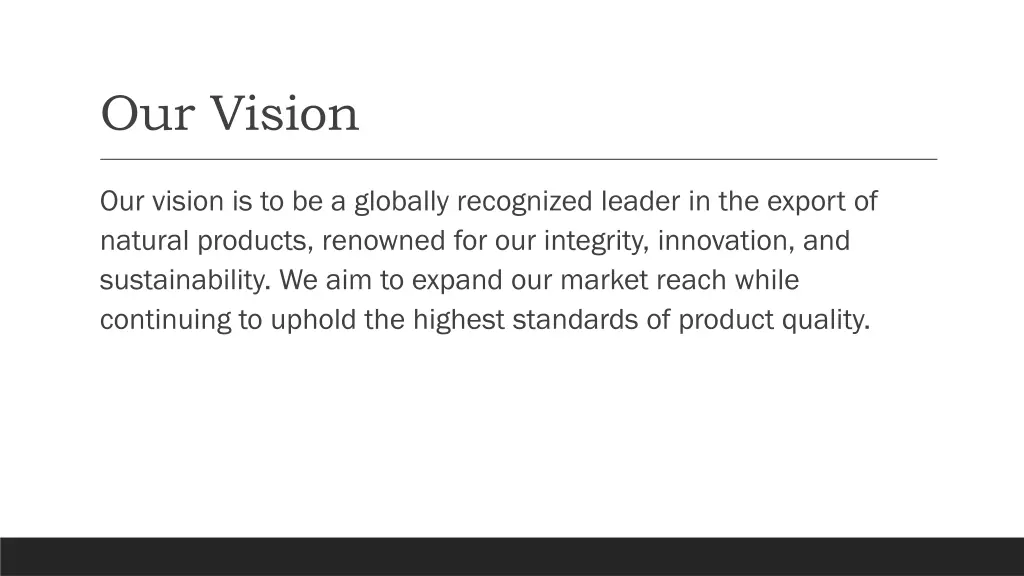 our vision