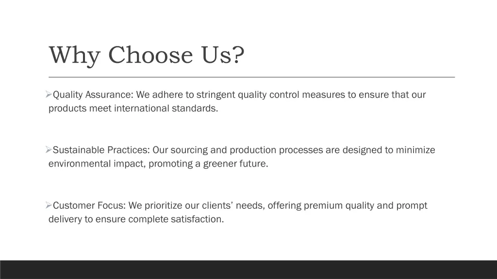 why choose us