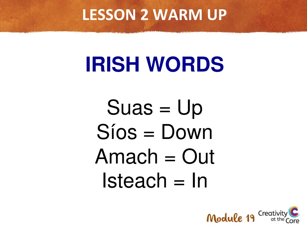 lesson 2 warm up
