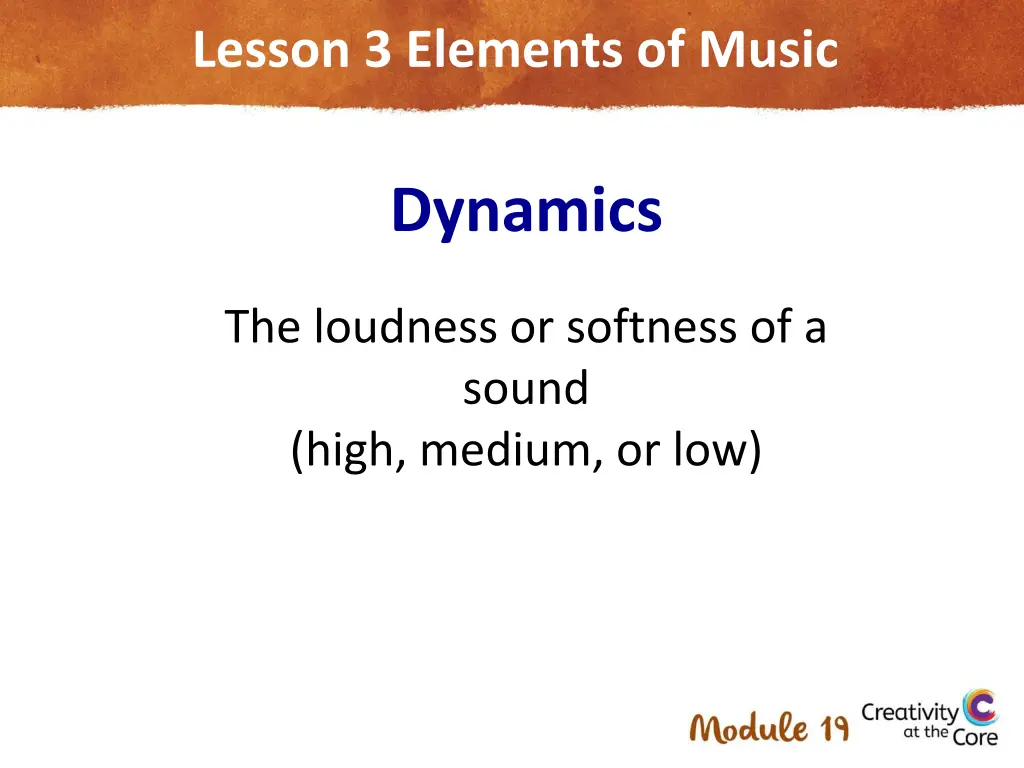 lesson 3 elements of music 1