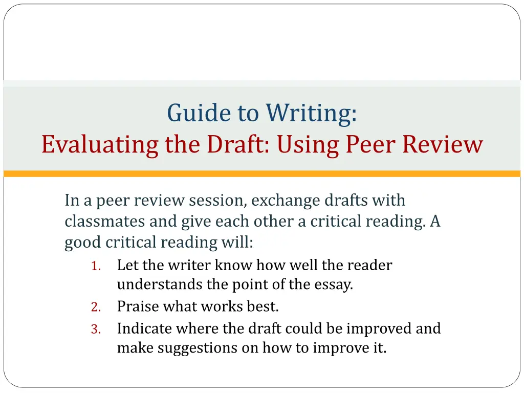 guide to writing 1