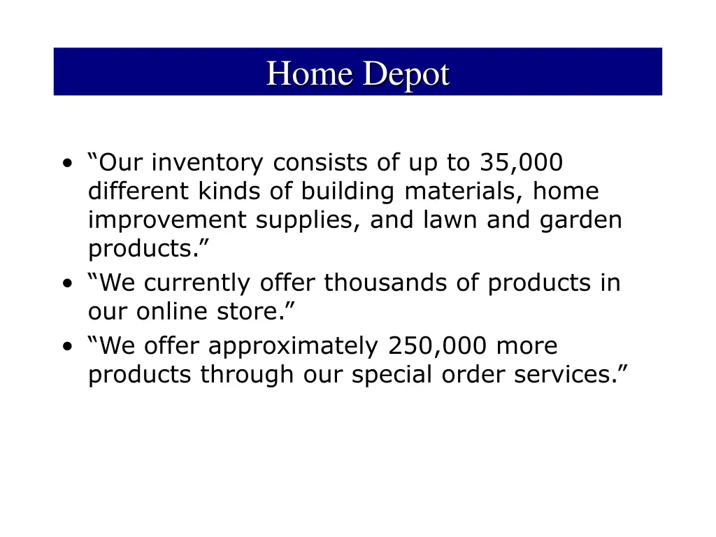 home depot