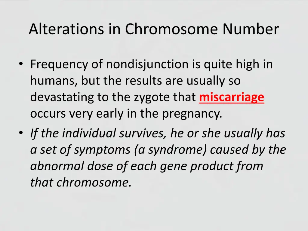 alterations in chromosome number 3