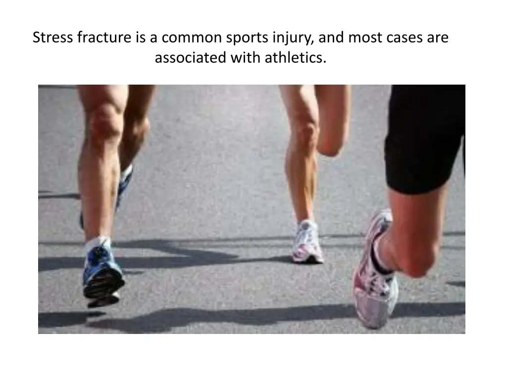 stress fracture is a common sports injury