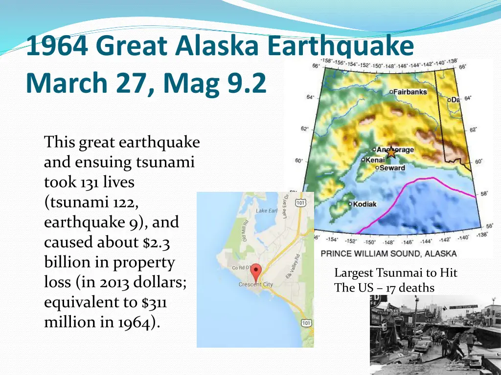 1964 great alaska earthquake march 27 mag 9 2