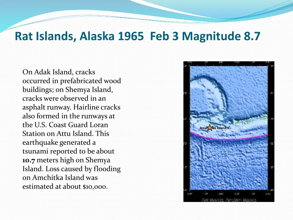 rat islands alaska 1965 feb 3 magnitude 8 7