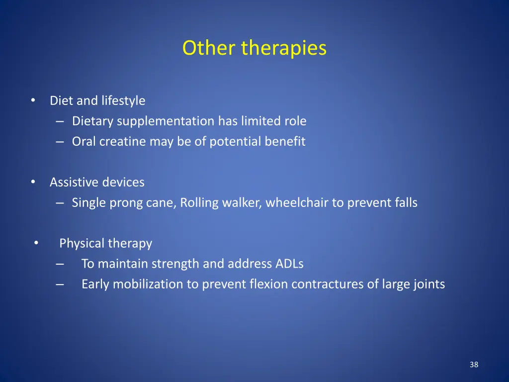 other therapies