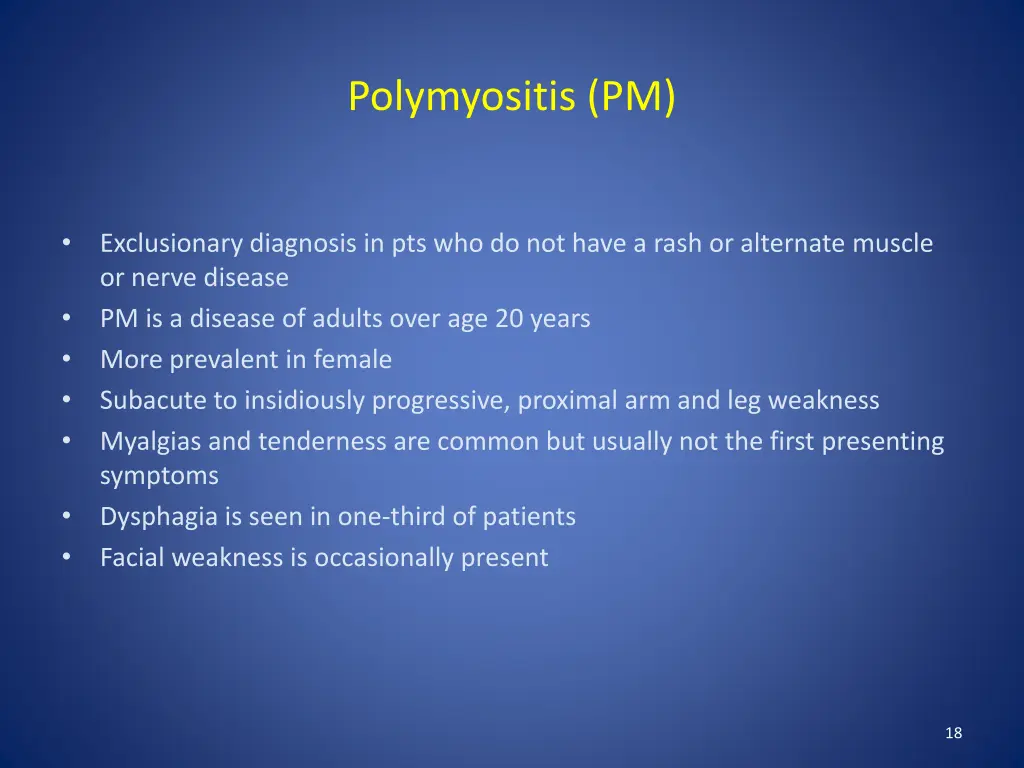polymyositis pm