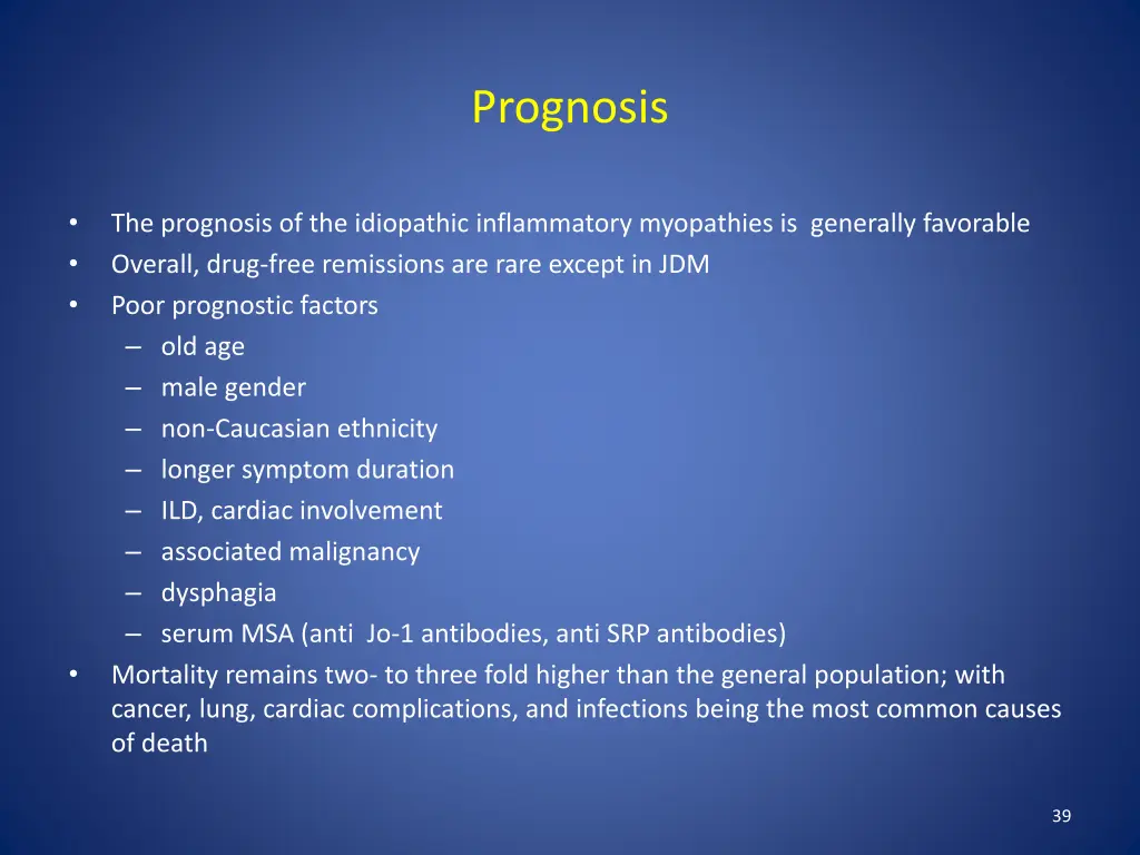 prognosis