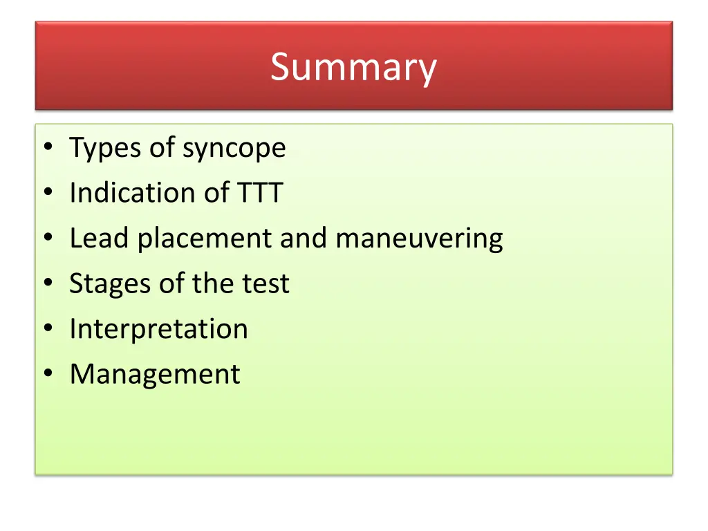 summary