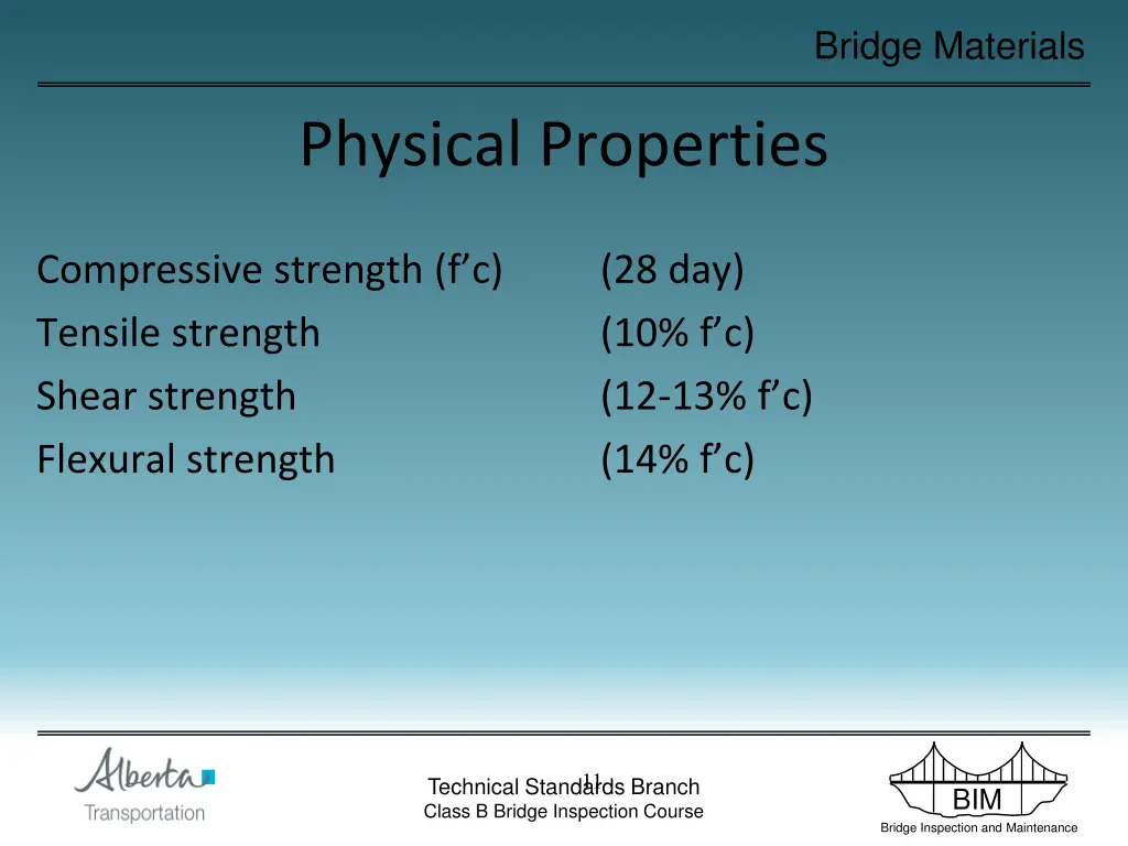 bridge materials 11