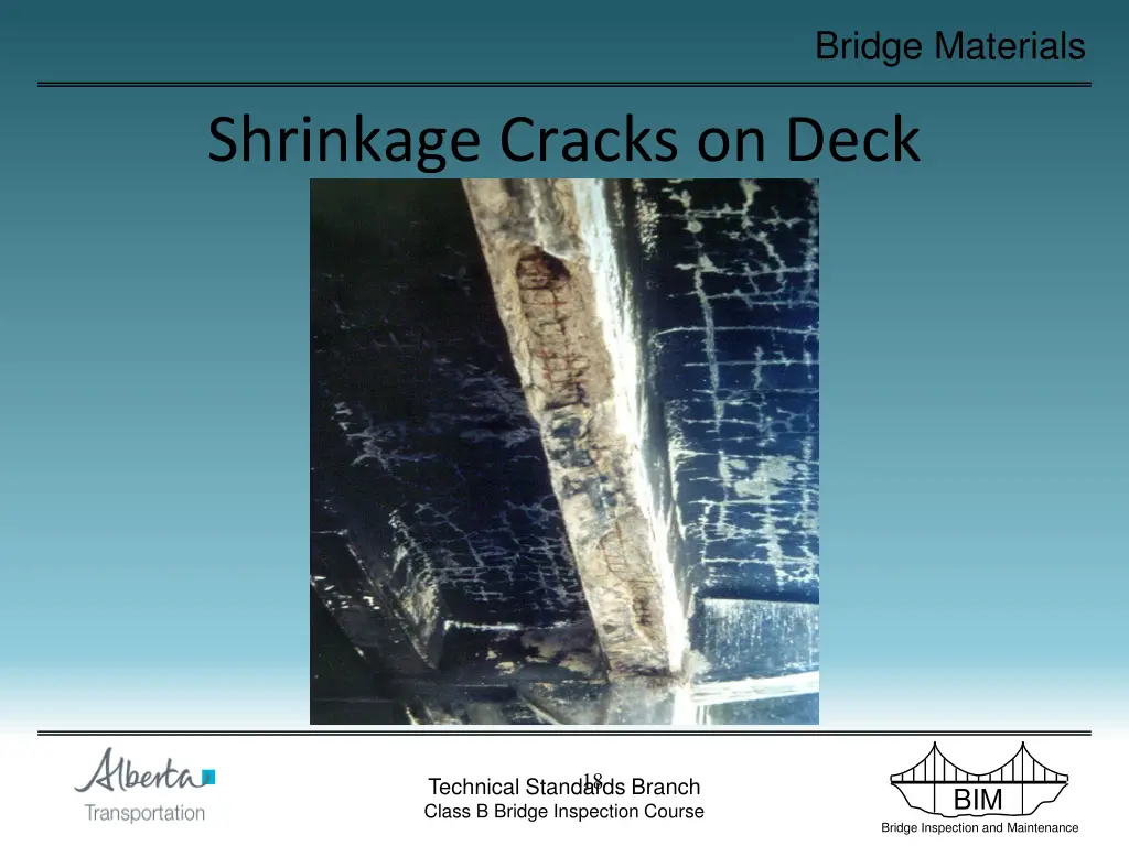 bridge materials 18