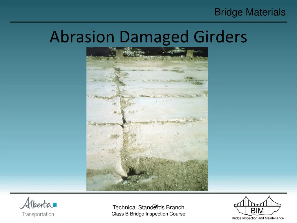 bridge materials 26