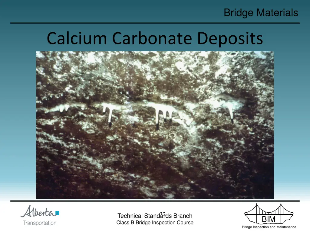 bridge materials 32