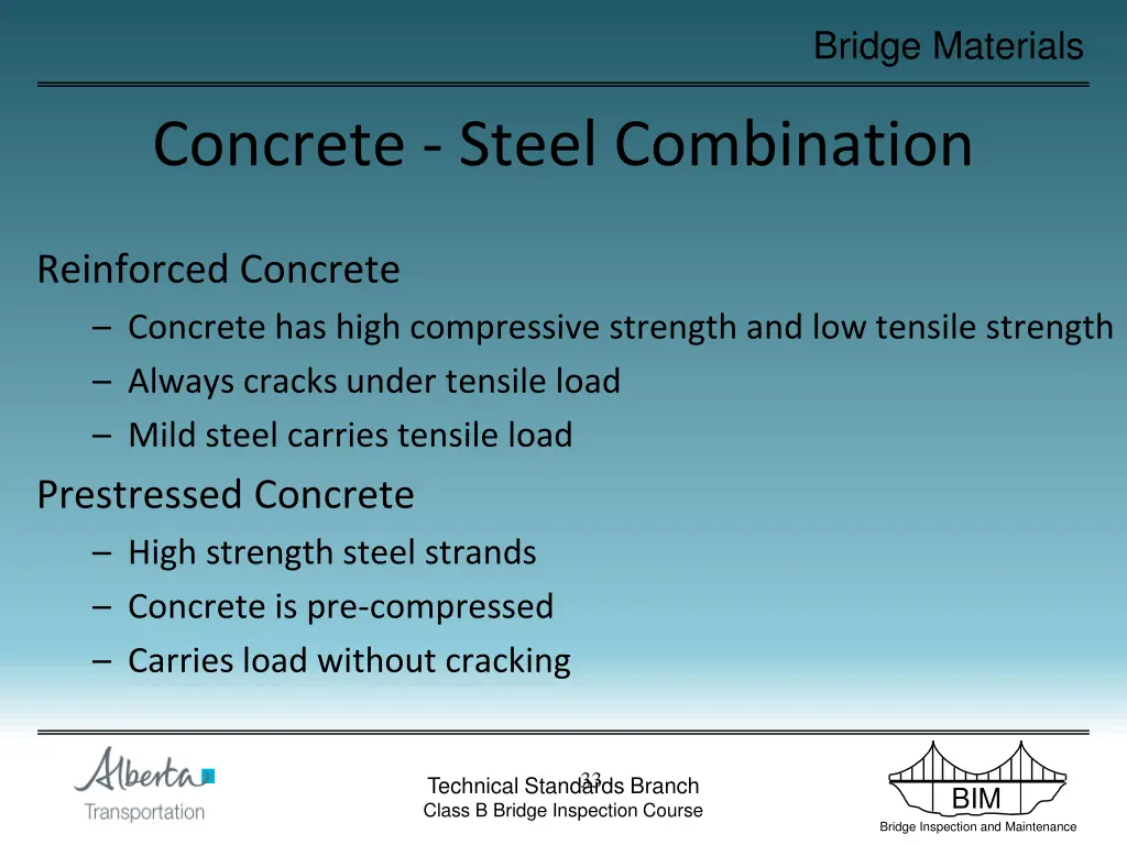 bridge materials 33