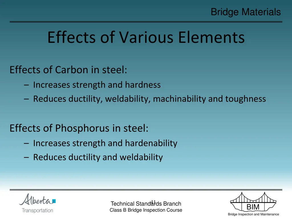 bridge materials 39
