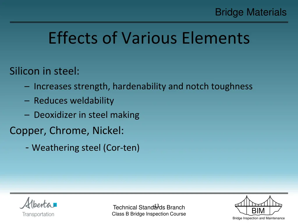 bridge materials 41