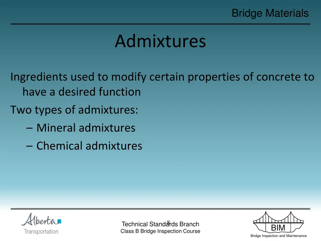bridge materials 8