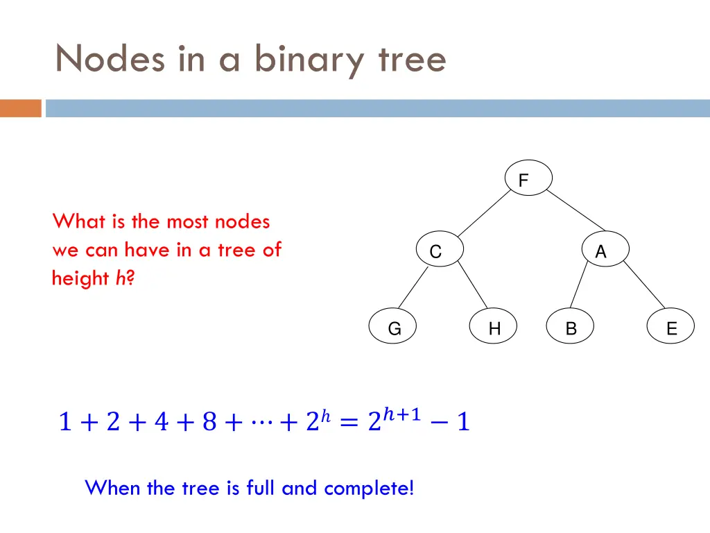 nodes in a binary tree 3