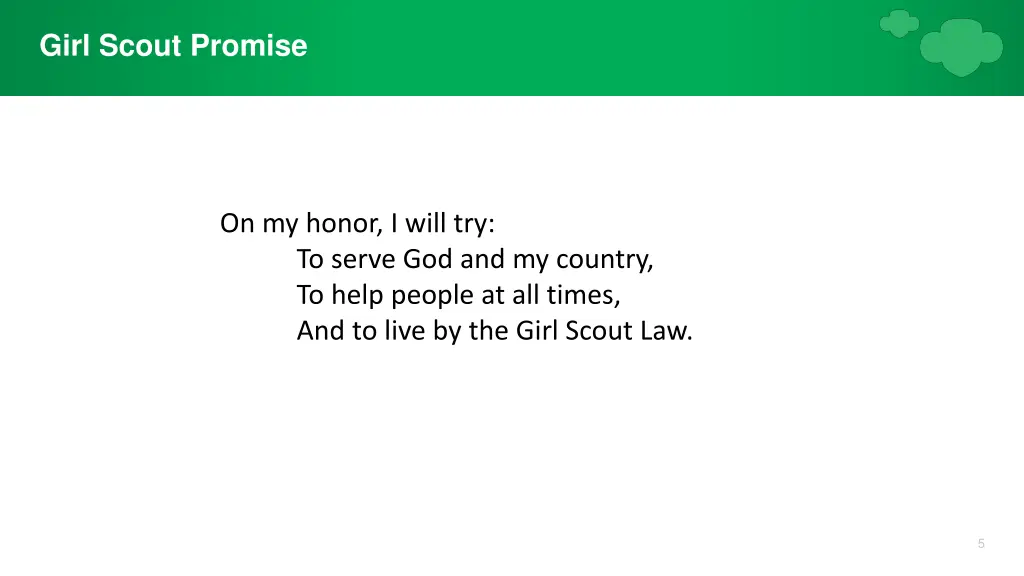 girl scout promise