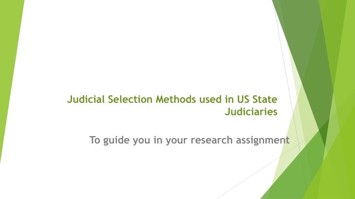 judicial selection methods used in us state