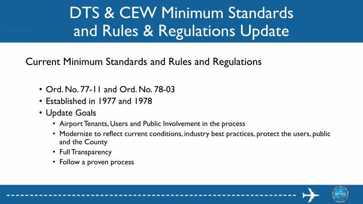 dts cew minimum standards and rules regulations