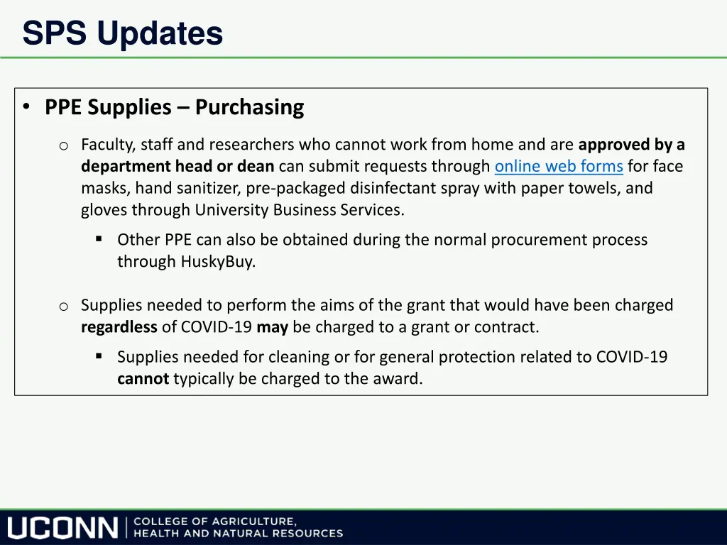 sps updates 1
