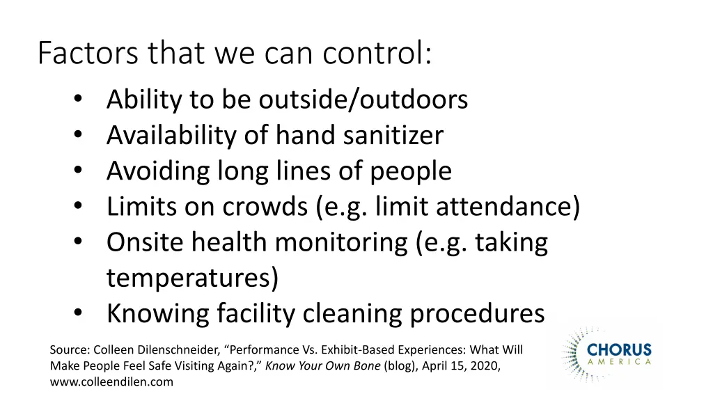 factors that we can control ability to be outside