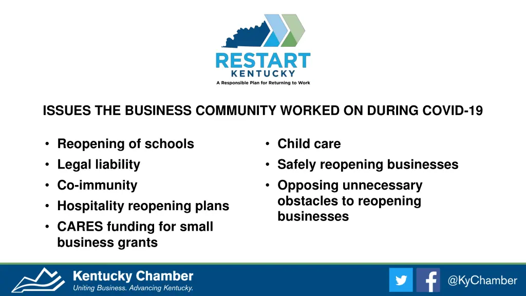 issues the business community worked on during