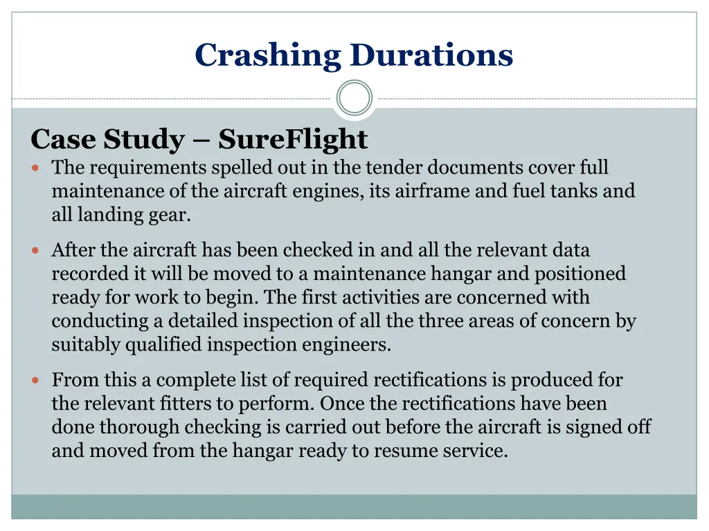 crashing durations 5