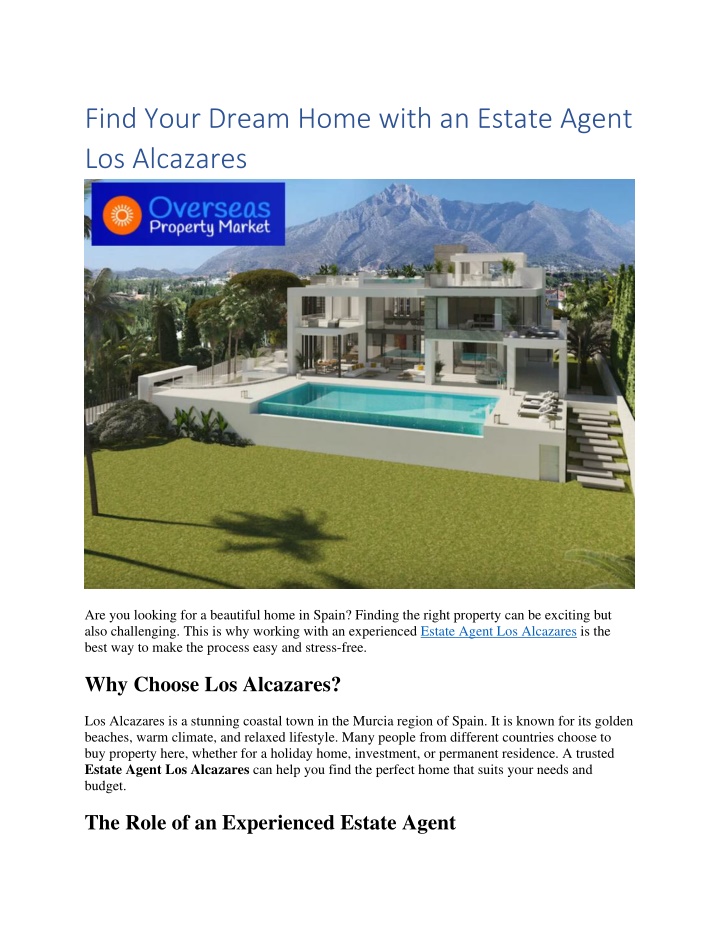 find your dream home with an estate agent