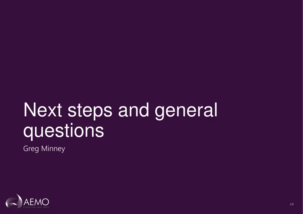 next steps and general questions greg minney