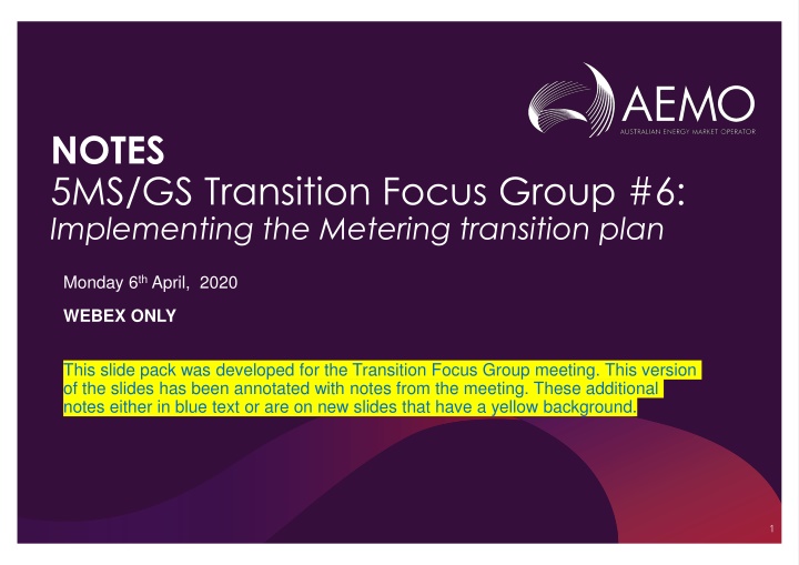 notes 5ms gs transition focus group