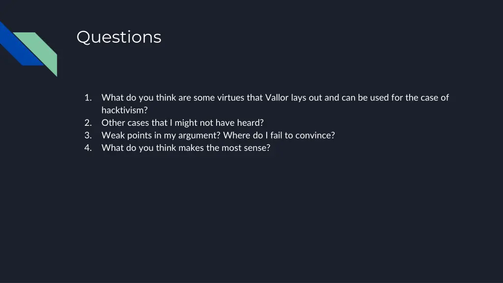 questions