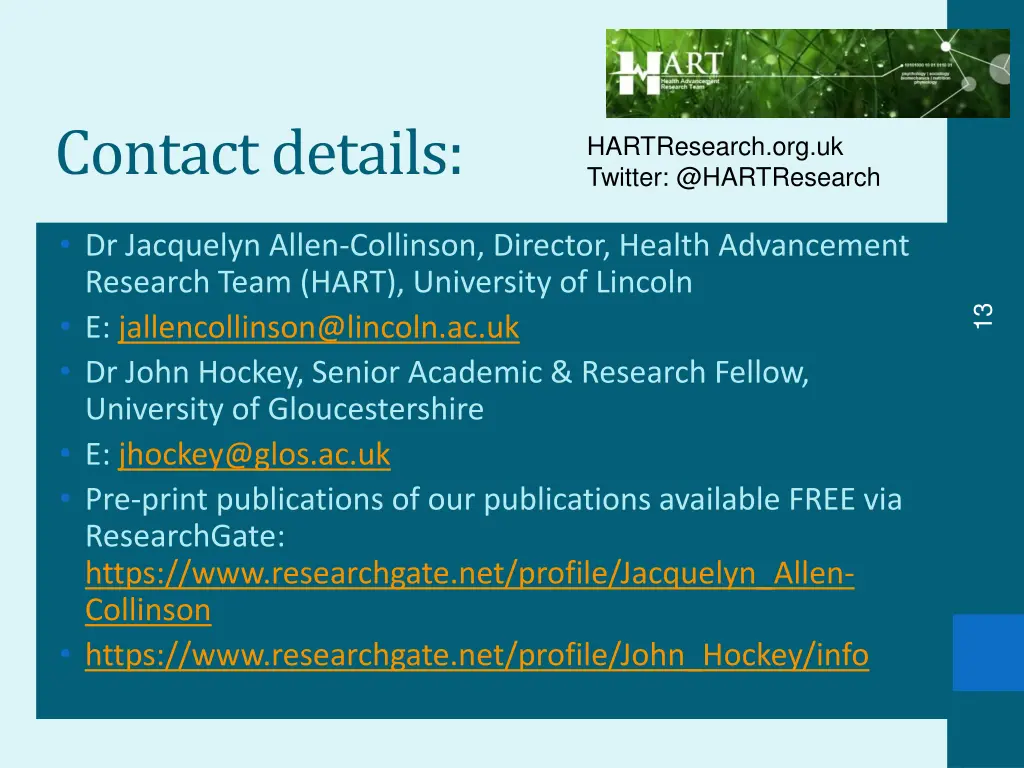 contact details