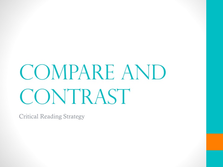 compare and contrast