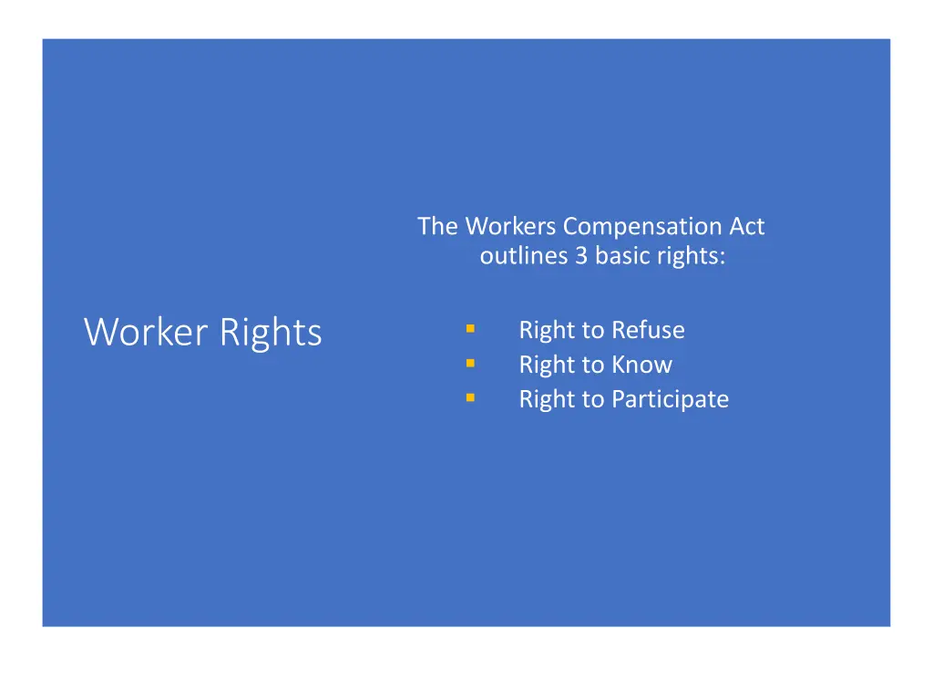 the workers compensation act outlines 3 basic